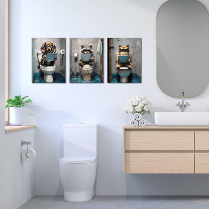 Multiple business pet canvas prints funny art wall decoration
