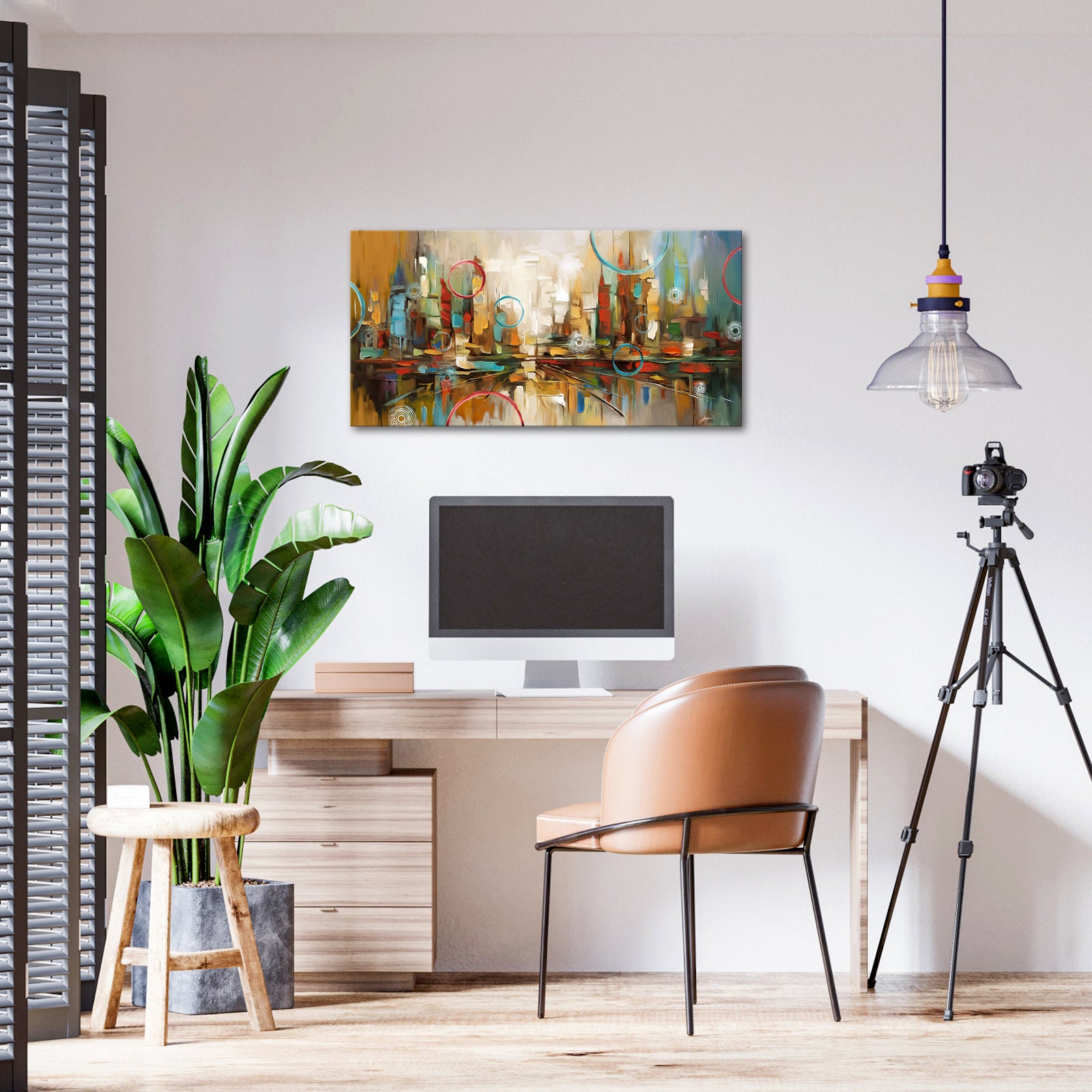 Abstract Colorful Cityscape