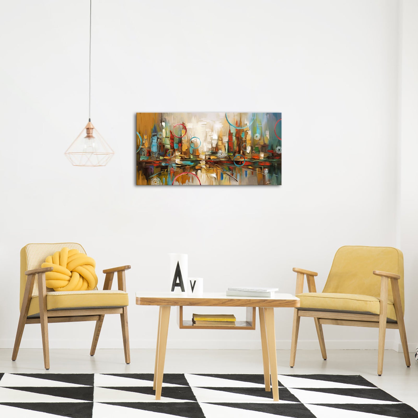 Abstract Colorful Cityscape