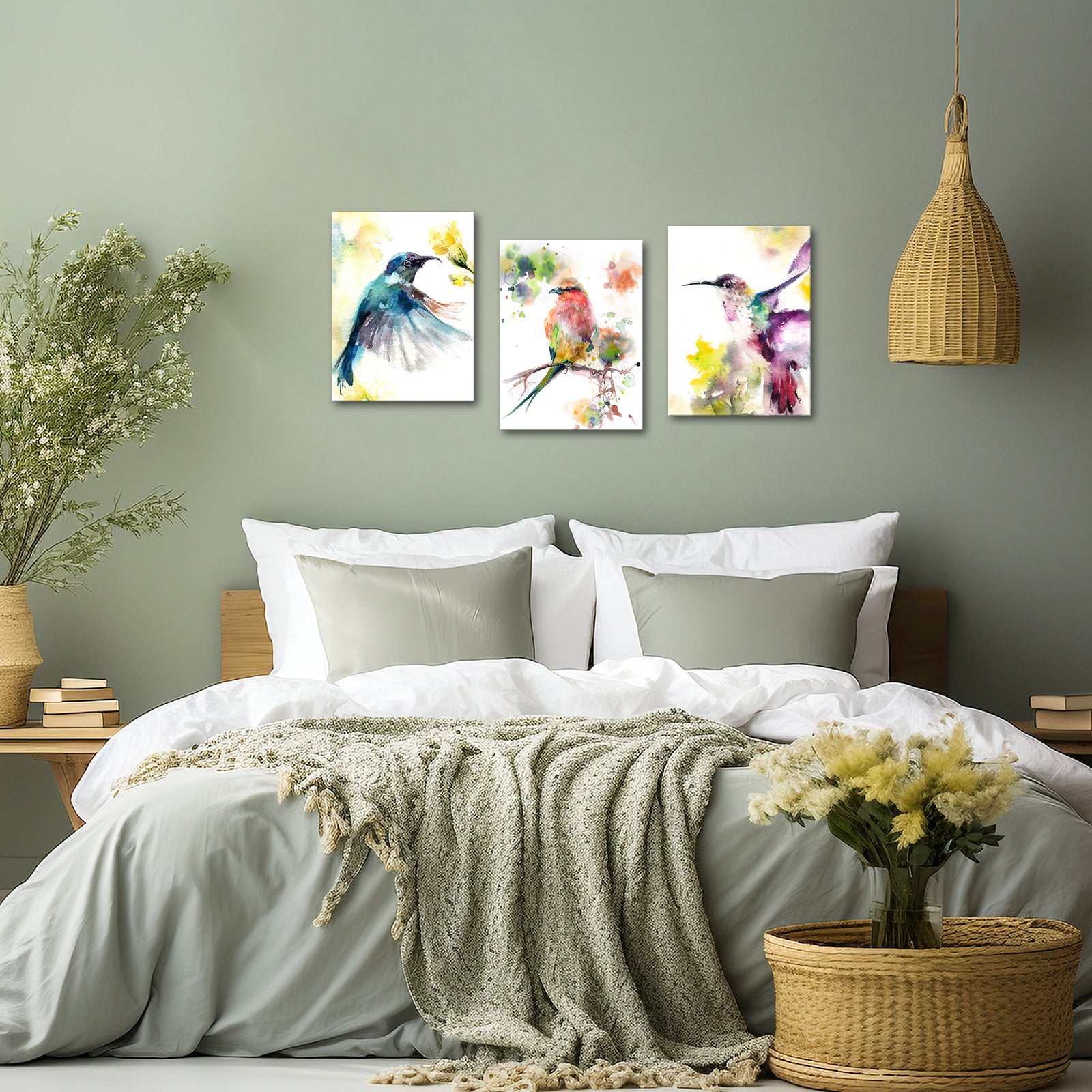 Vibrantly Colored Birds