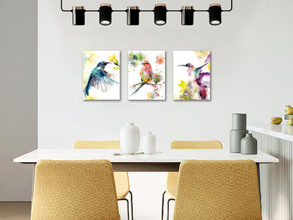 Vibrantly Colored Birds