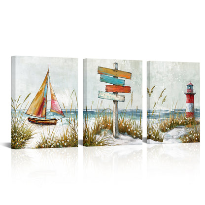 Multi-piece canvas beach custom summer memories photo print