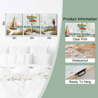 Multi-piece canvas beach custom summer memories photo print