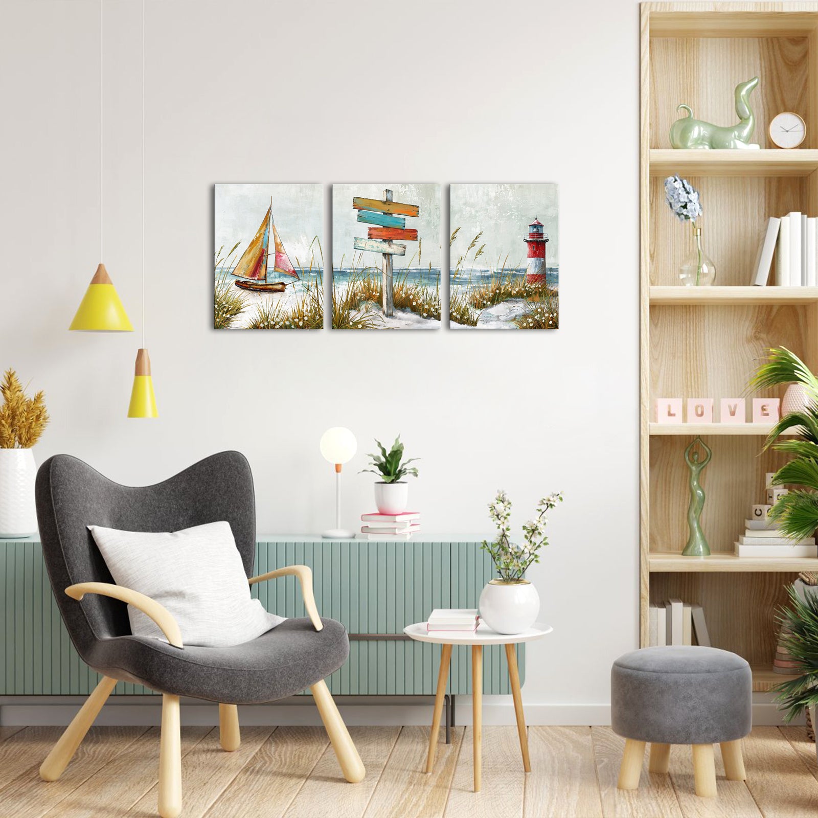 Multi-piece canvas beach custom summer memories photo print