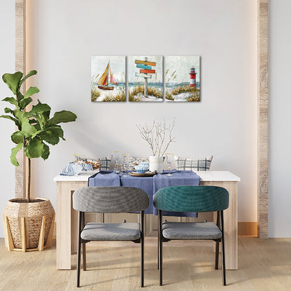 Multi-piece canvas beach custom summer memories photo print