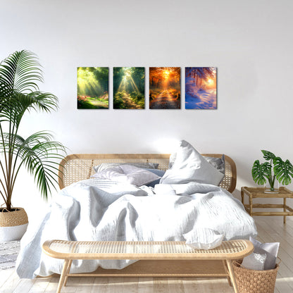 four seasons photo into wall art print