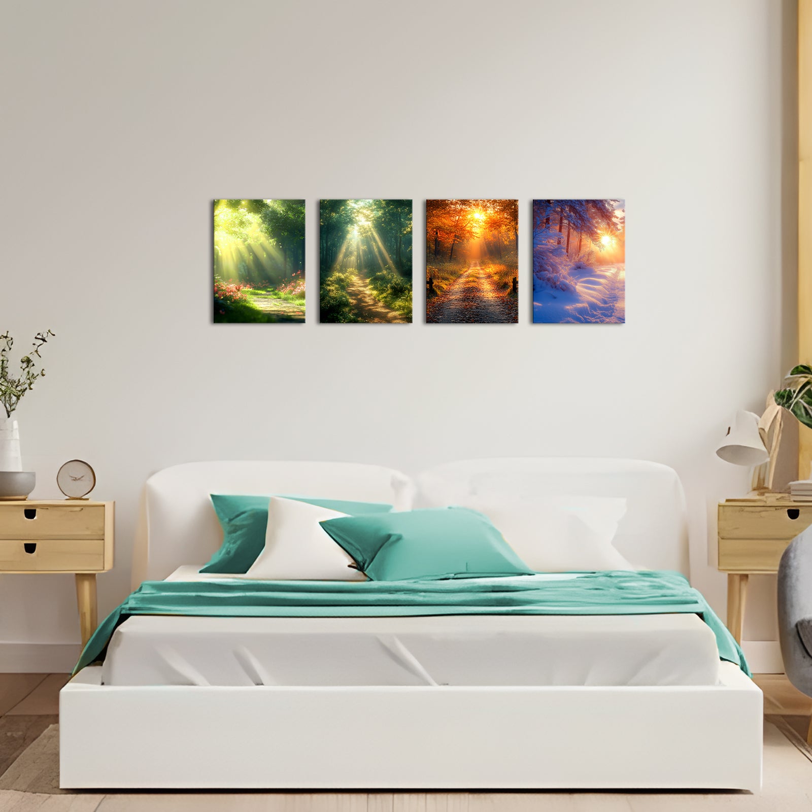 four seasons photo into wall art print