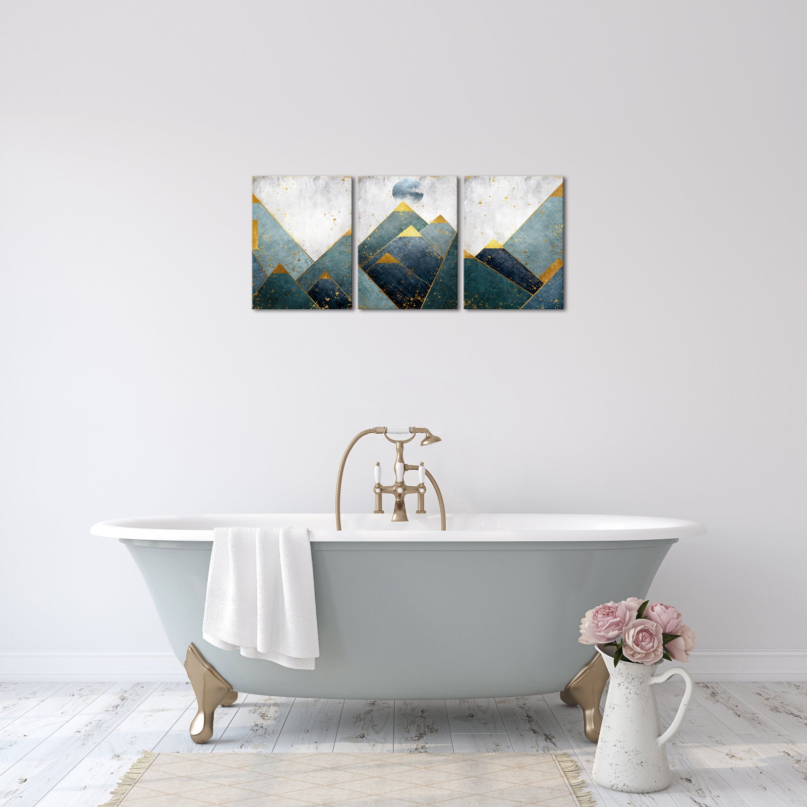 abstract mountain canvas prints for living room