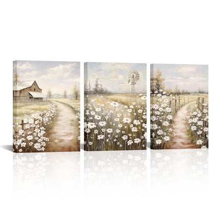 floral canvas wall art for hallway