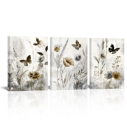 modern flower canvas wall art for living room