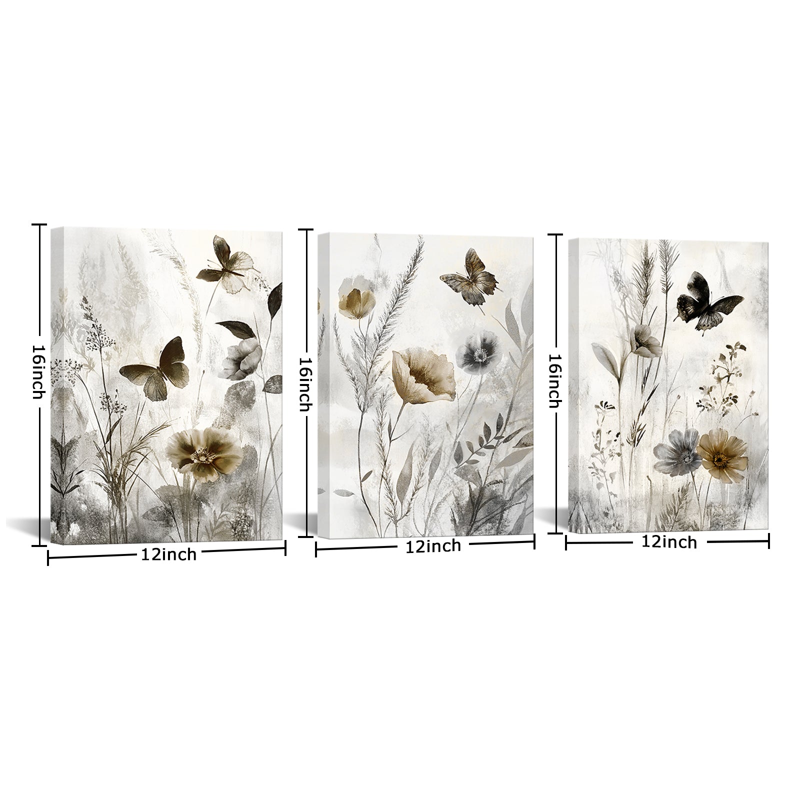 modern flower canvas wall art for living room