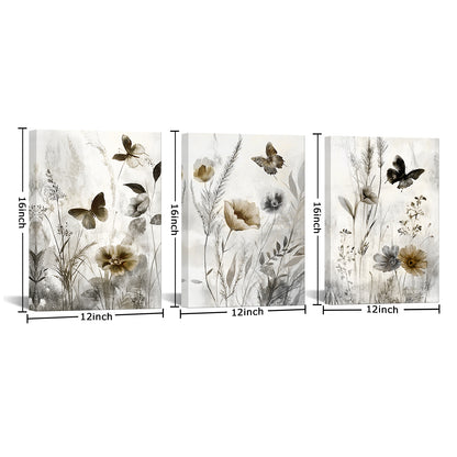 modern flower canvas wall art for living room