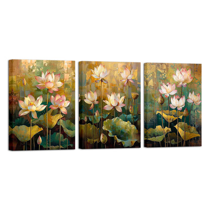 Personalized Lotus Pond Custom Canvas Print Art