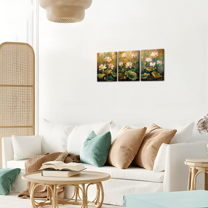 Personalized Lotus Pond Custom Canvas Print Art