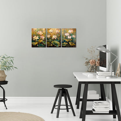 Personalized Lotus Pond Custom Canvas Print Art