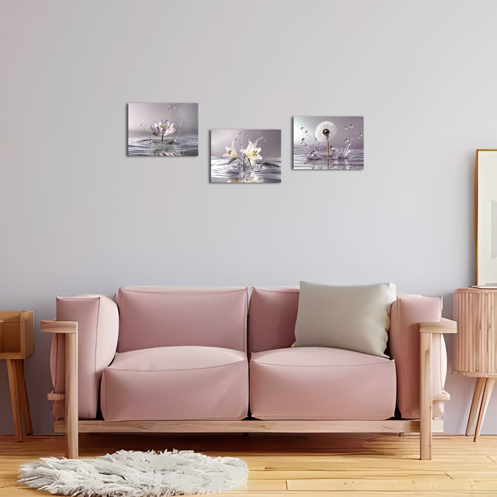 Multiple Water Photography Canvas Prints For Home Decor