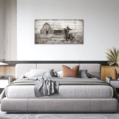 Rustic Cowboy Horse Barn