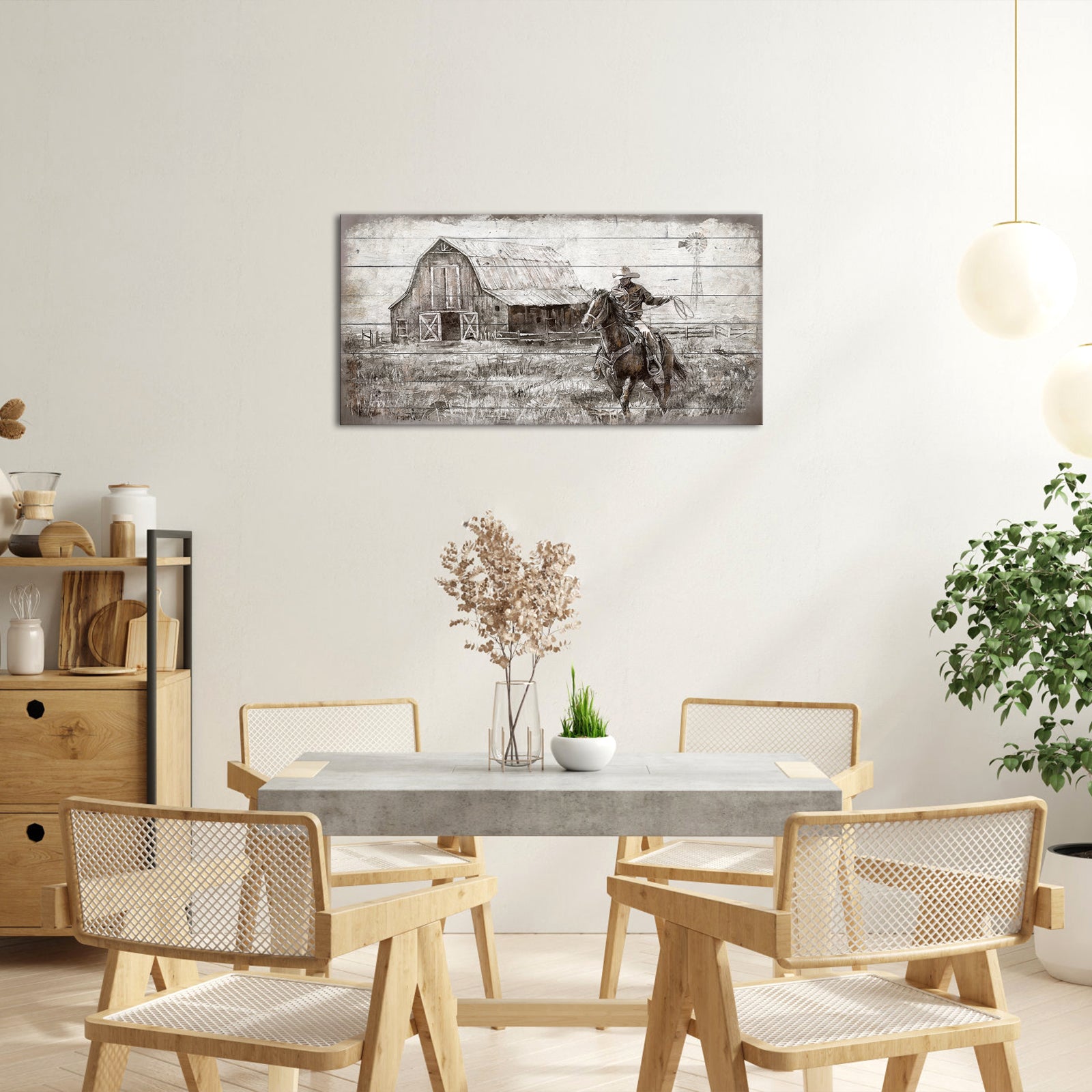 Rustic Cowboy Horse Barn