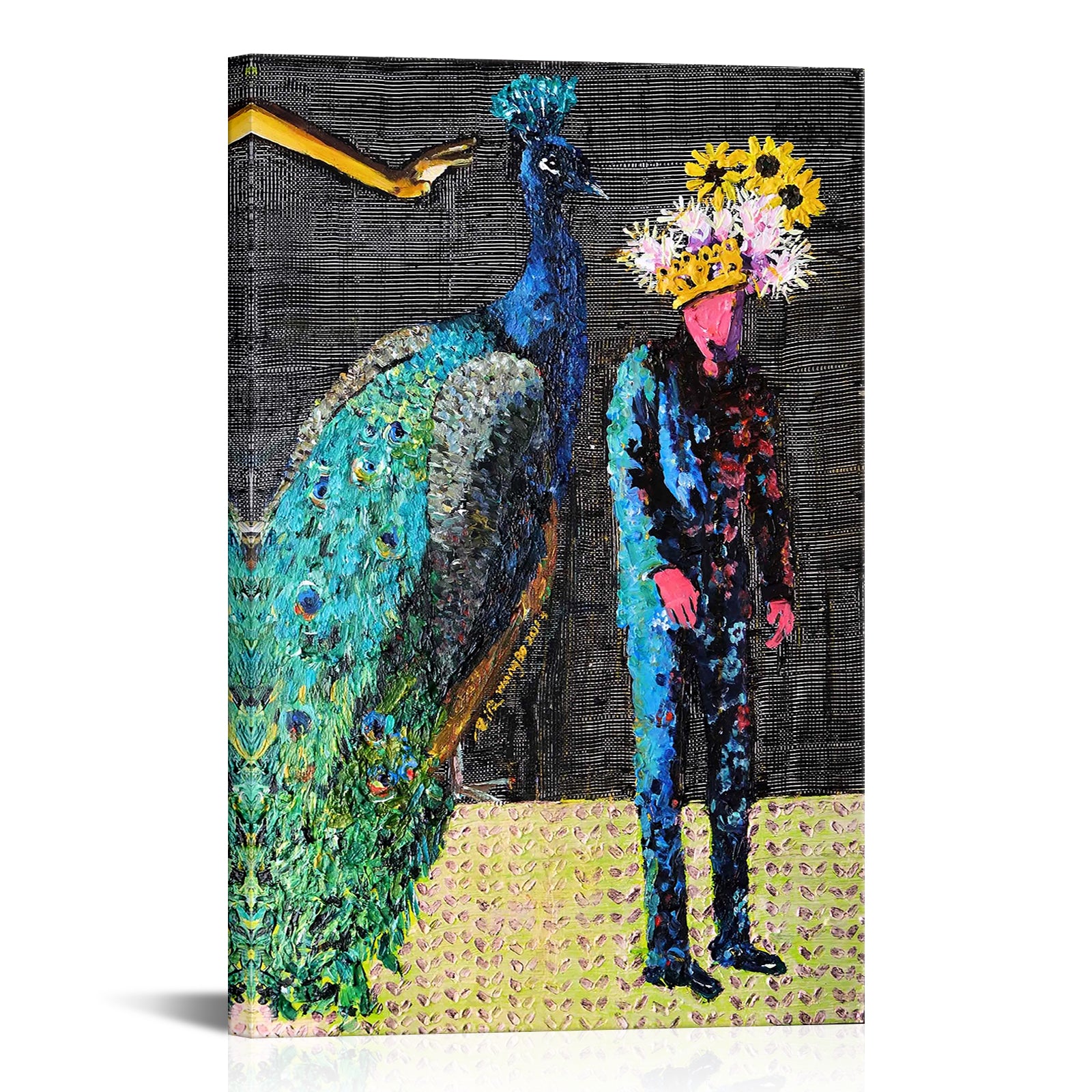 Peacock And People
