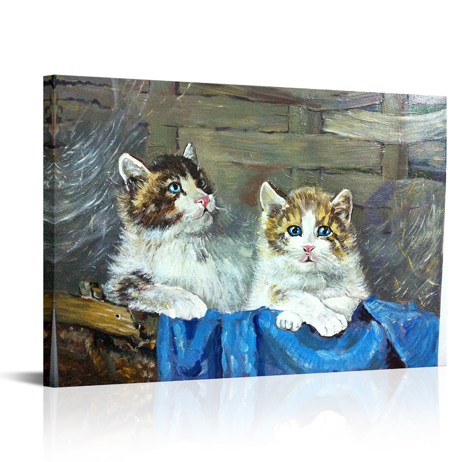 Kittens In A Rustic Setting