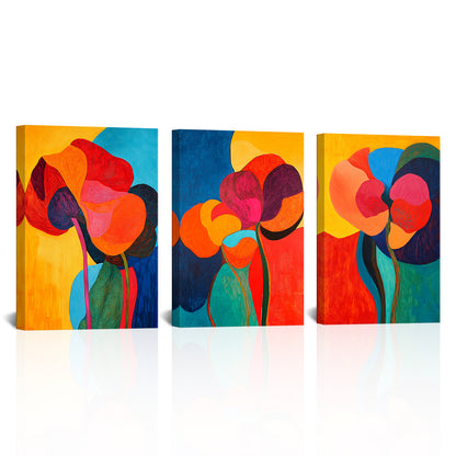 Abstract Colorful Flowers