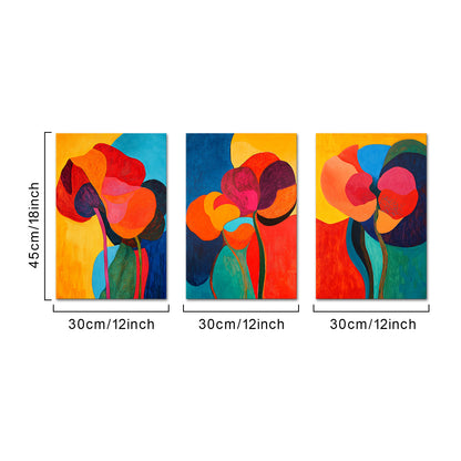 Abstract Colorful Flowers
