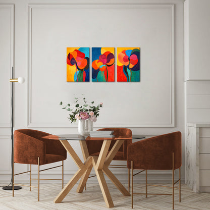 Abstract Colorful Flowers