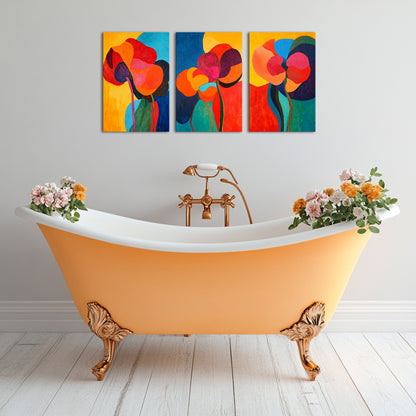 Abstract Colorful Flowers