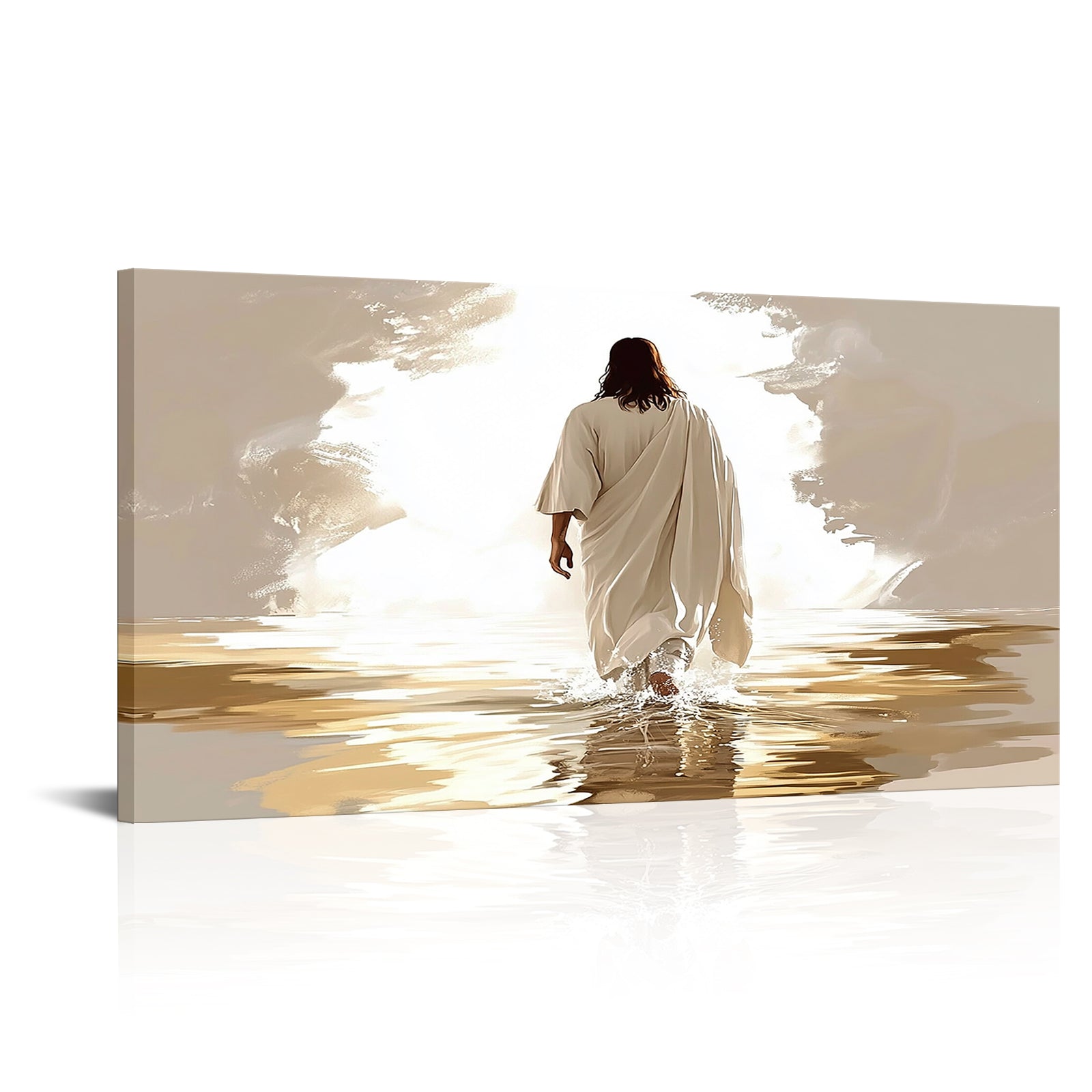 Jesus Walking Towards The Light