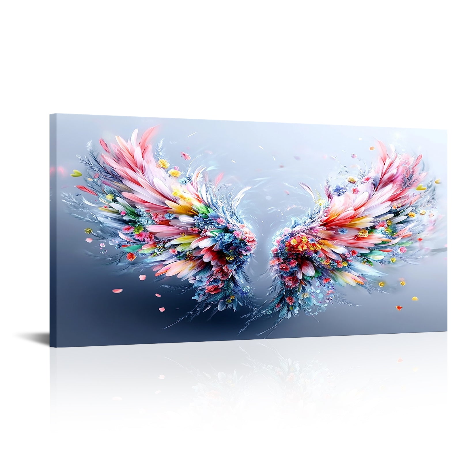 Colorful Wings Full Of Flowers