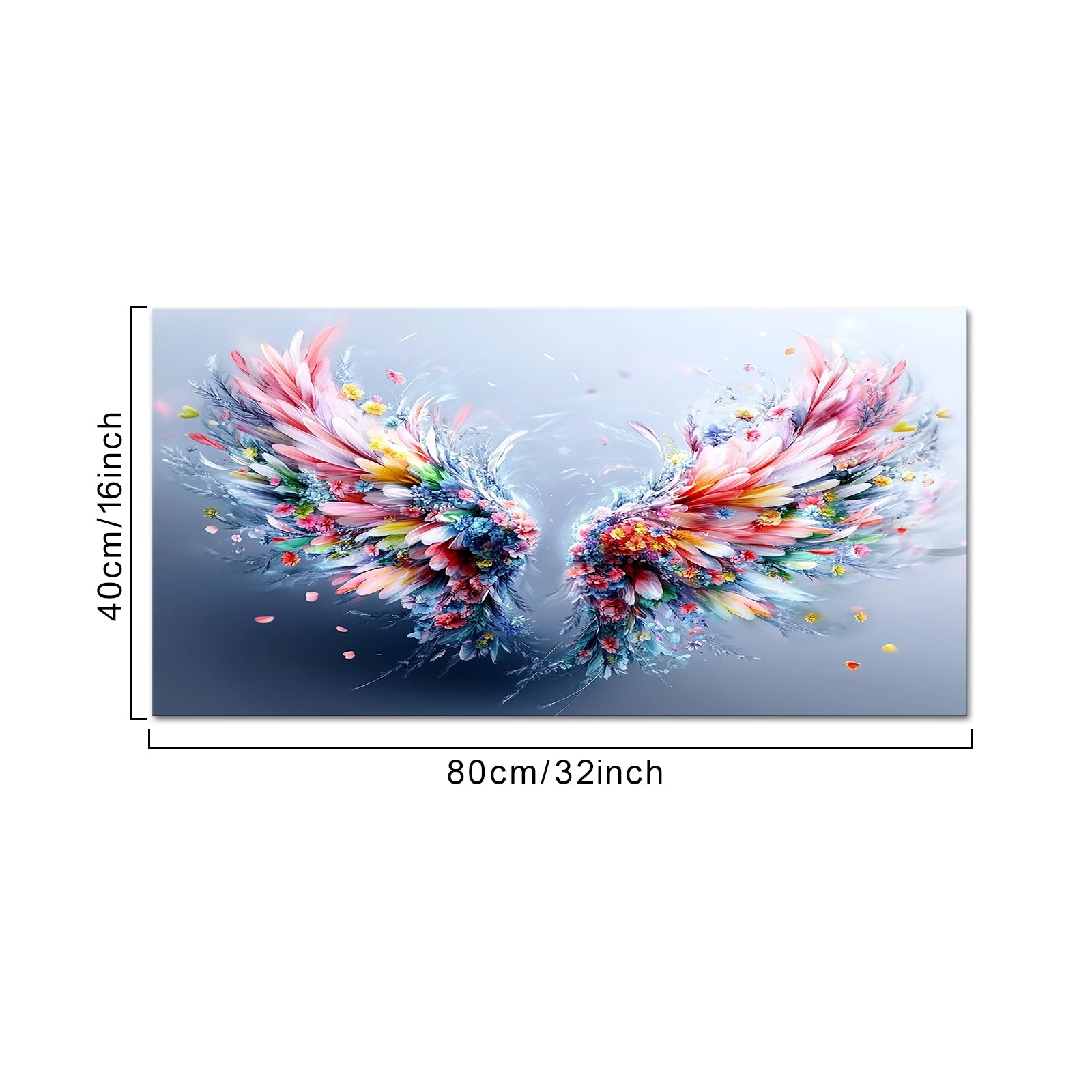 Colorful Wings Full Of Flowers