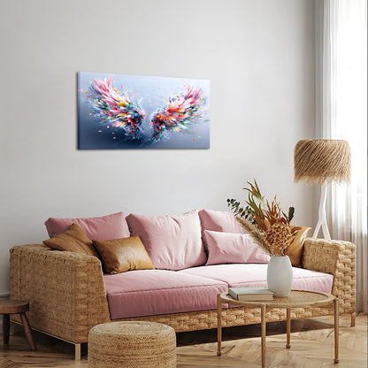 Colorful Wings Full Of Flowers