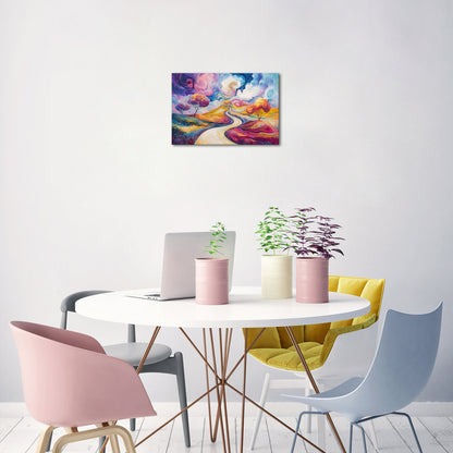 Winding Road Through Colorful Landscape