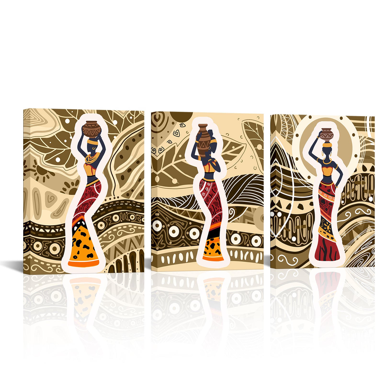 African-Inspired Dancing Woman