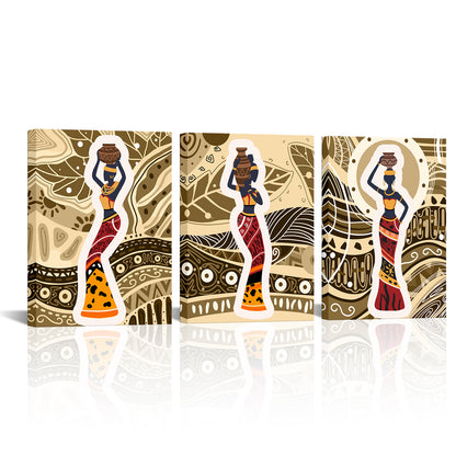African-Inspired Dancing Woman