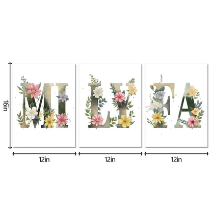 Floral Initial Letters
