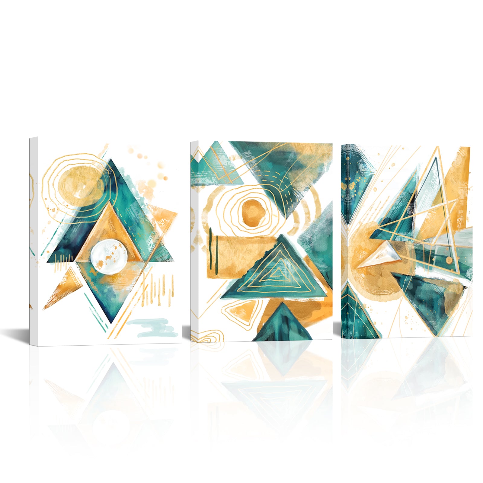 Abstract Triangles Circles Lines