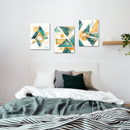 Abstract Triangles Circles Lines