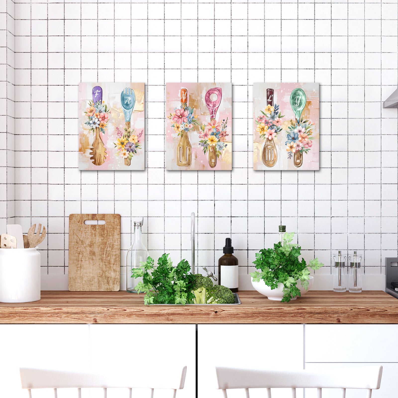 Pastel-Colored Spoons And Forks