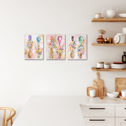 Pastel-Colored Spoons And Forks