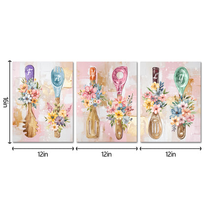 Pastel-Colored Spoons And Forks