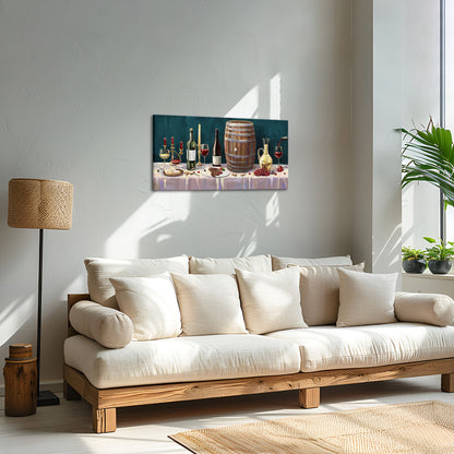 Wine Feast canvas print sale for dining room