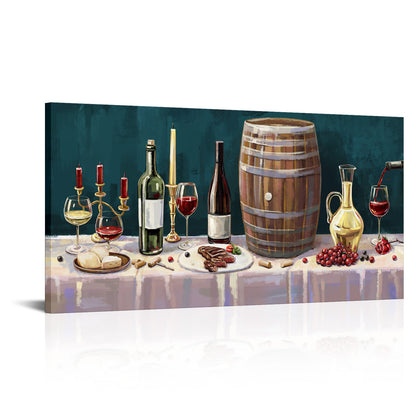 Wine Feast canvas print sale for dining room