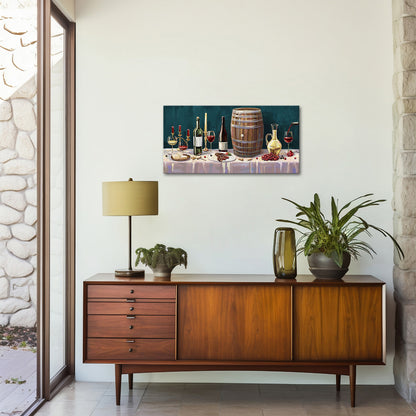 Wine Feast canvas print sale for dining room