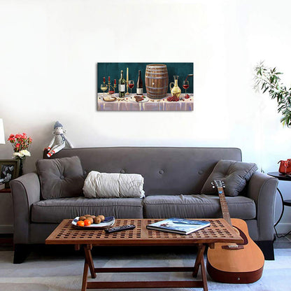Wine Feast canvas print sale for dining room