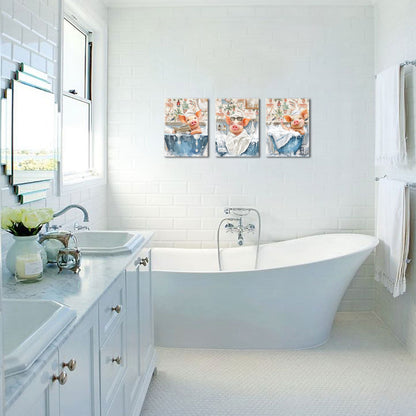 custom canvas for bathroom