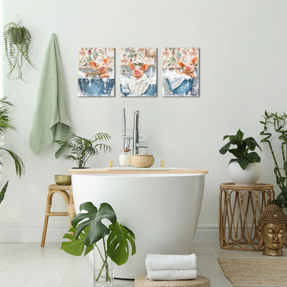 custom canvas for bathroom