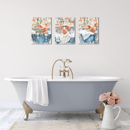custom canvas for bathroom