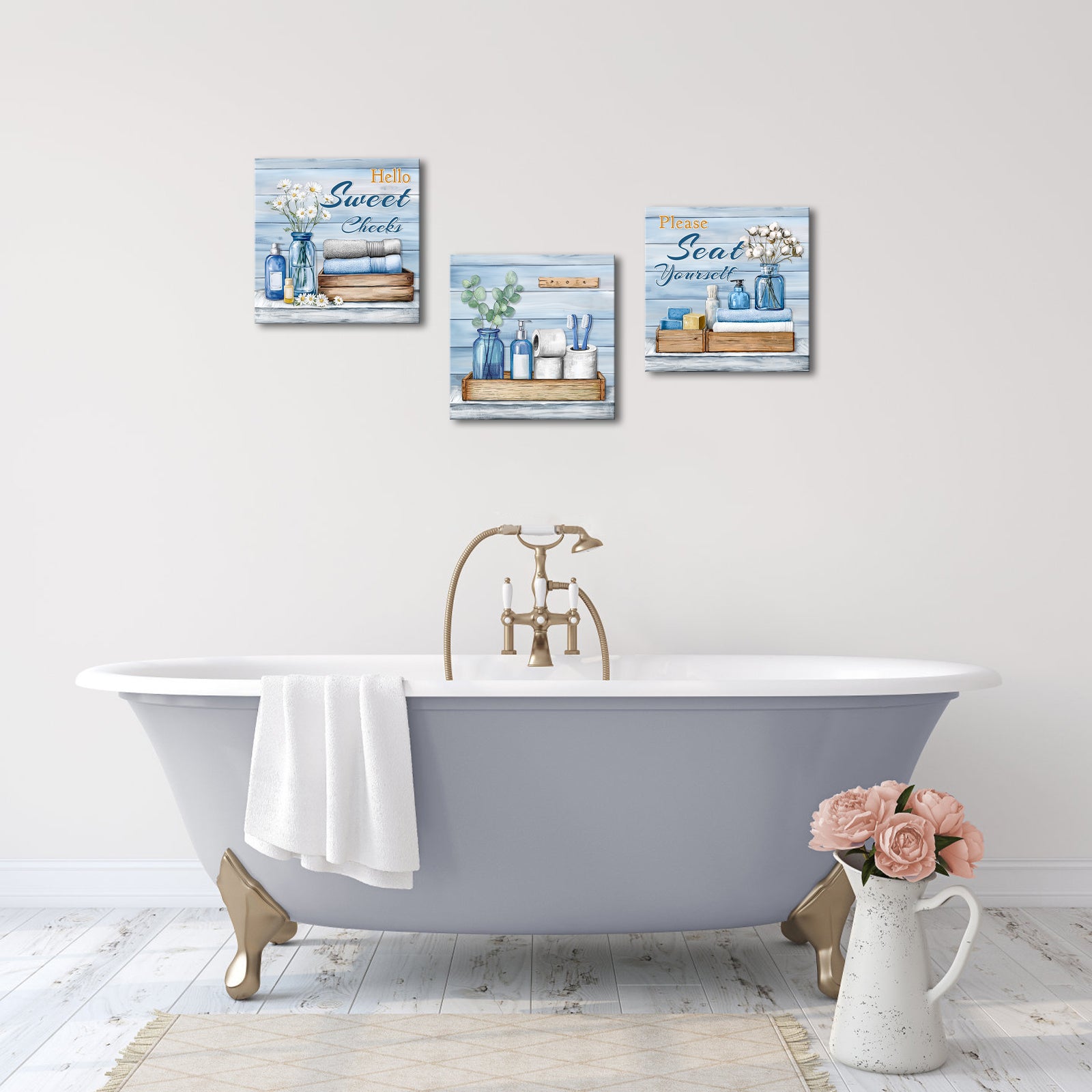 3 piece canvas wall art set for bedroom