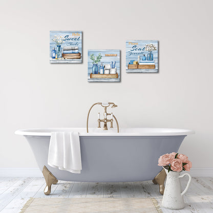 3 piece canvas wall art set for bedroom